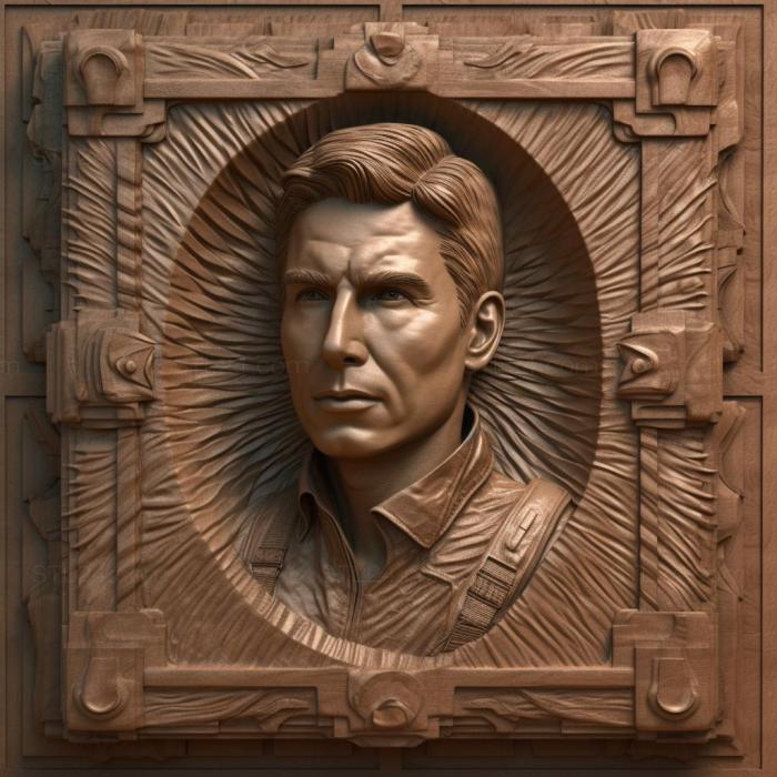 Famous (Tom Cruise 4, 3DFMS_8259) 3D models for cnc